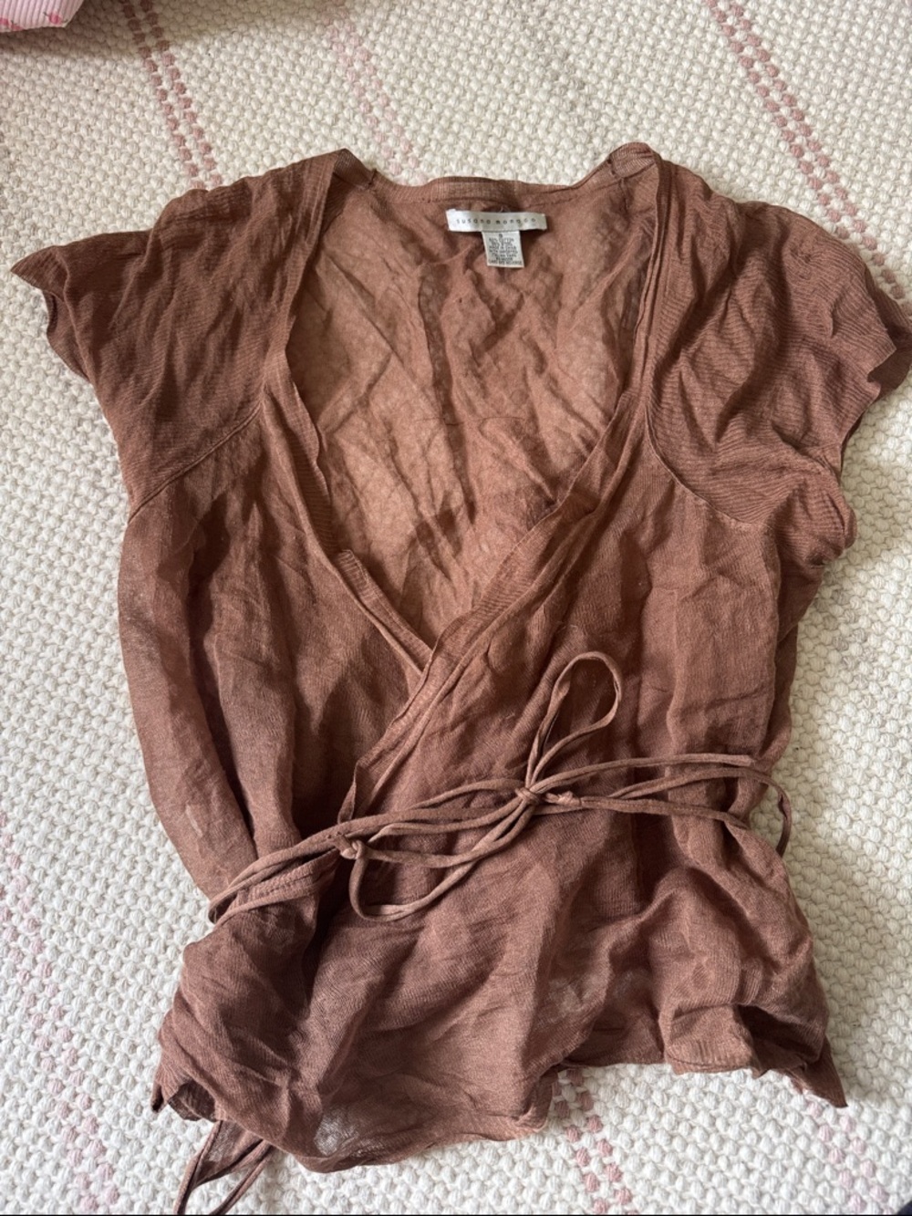 Susana Monaco Lightweight Tie Wrap Top